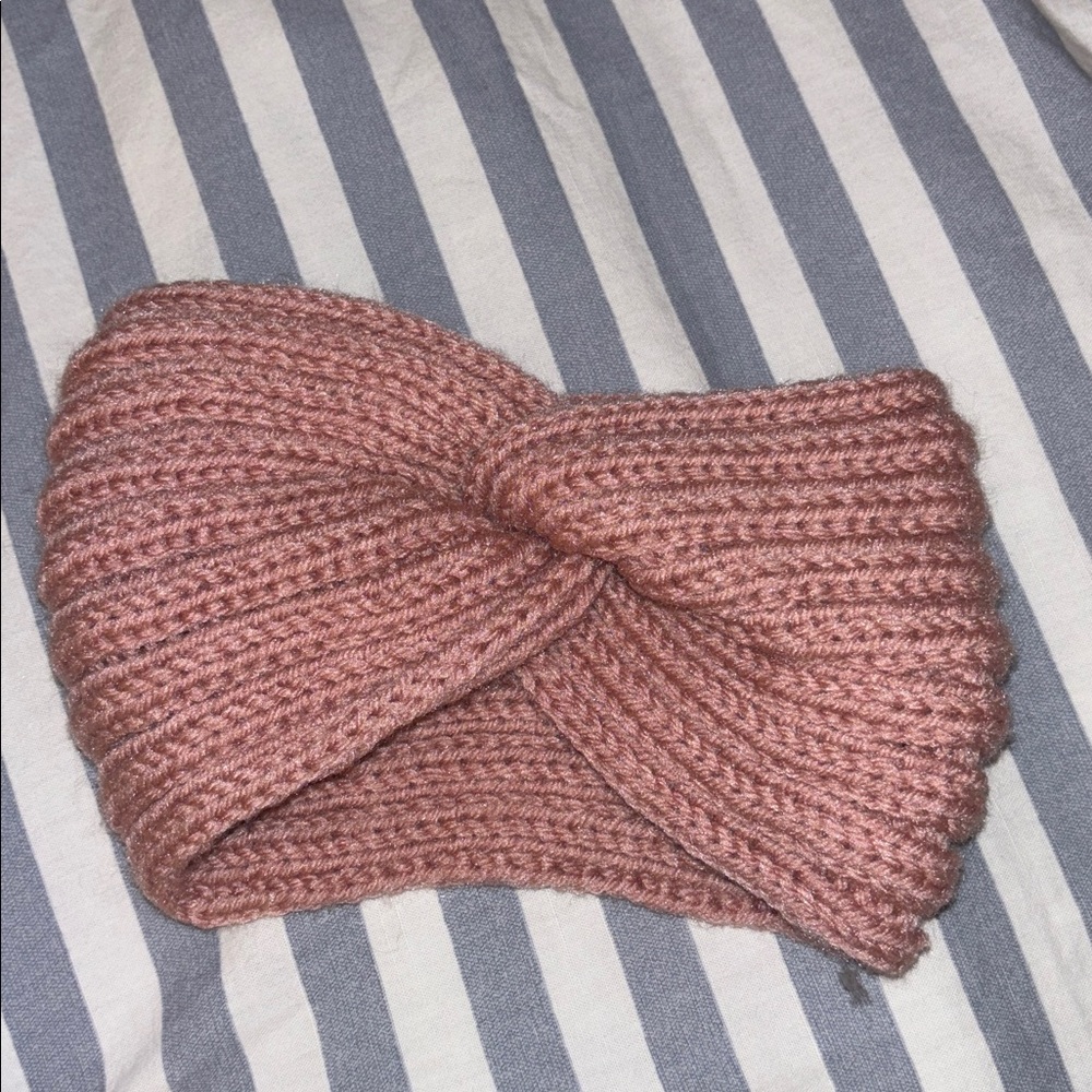 Pink Knitted Headband